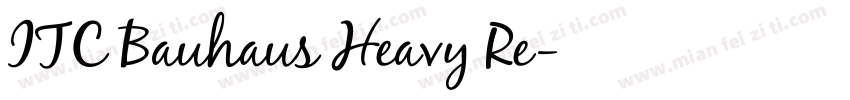 ITC Bauhaus Heavy Re字体转换